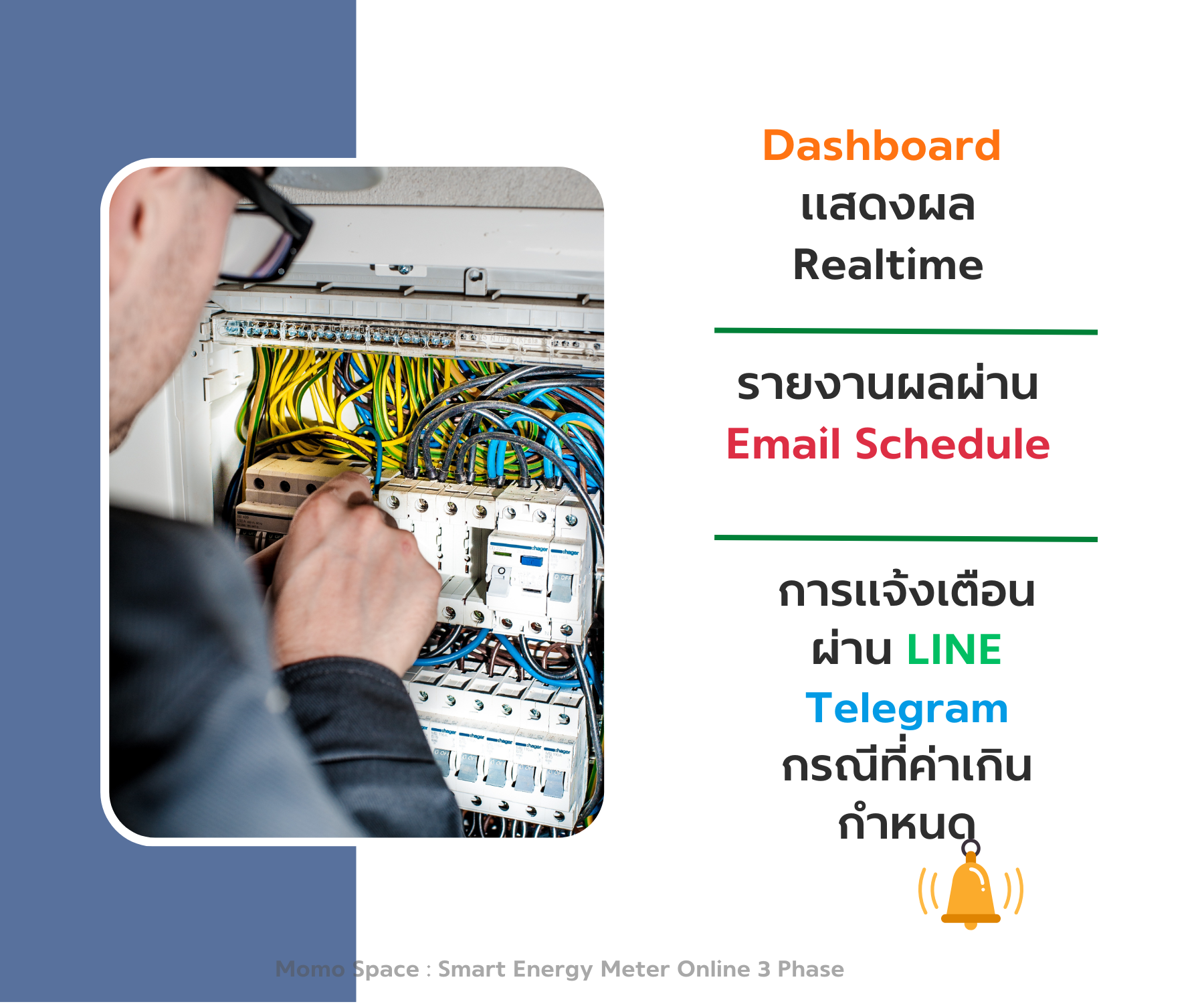Smart Meter 3 Phase Online (4G) – CT Flexible Rogowski Coil ชุดวัดพลังงานไฟฟ้า 3 เฟสออนไลน์ การเชื่อมต่อแบบ 4G Sim 5