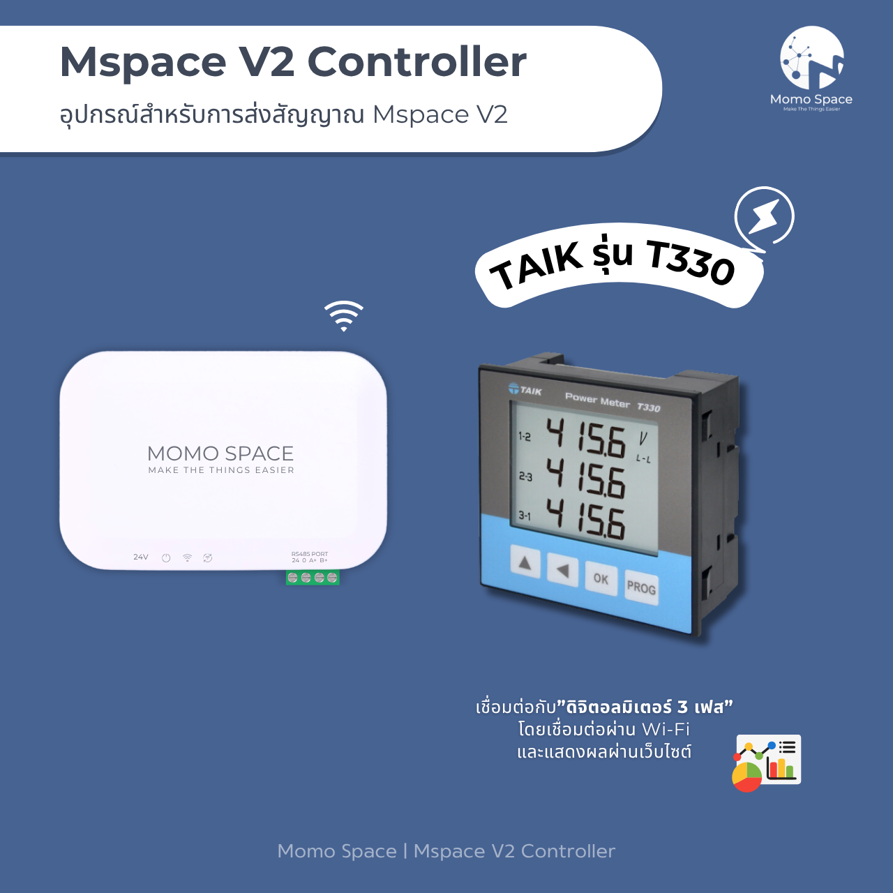 Mspace V2 for Digital Meter | อุปกรณ์รับ-ส่งข้อมูลสำหรับดิจิตอลเพาเวอร์มิเตอร์ 3 เฟสออนไลน์ 8